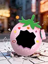 Protective Skin Cover with Lanyard Cute Protective Cover Strawberry Design Protector Sleeve Skin for Tamagotchi Paradise Electronic Pet
