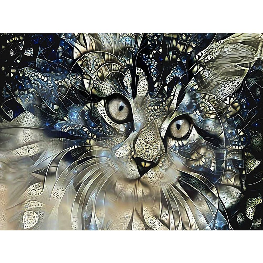 Cat - Full Round - Diamond Painting(40*30cm)
