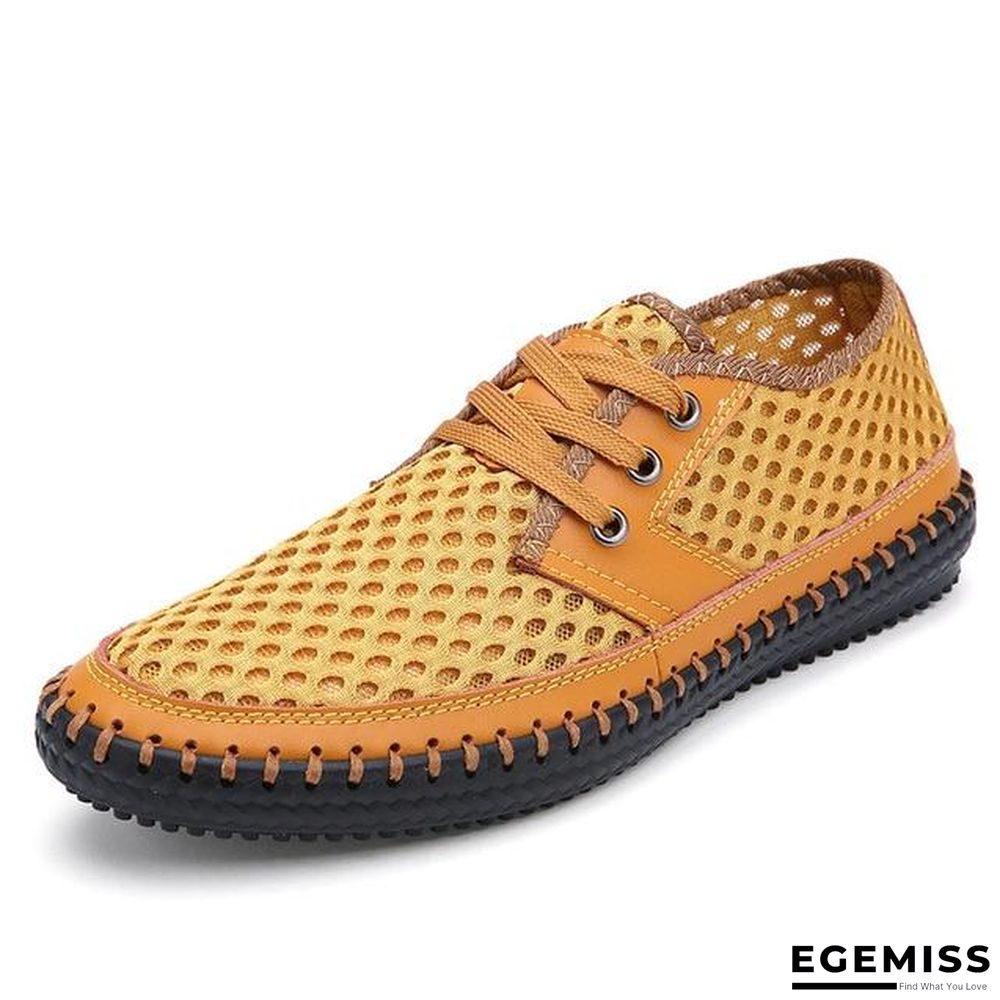 Men's Breathable Casual Flats Loafers Mesh Comfortable Soft Shoes | EGEMISS