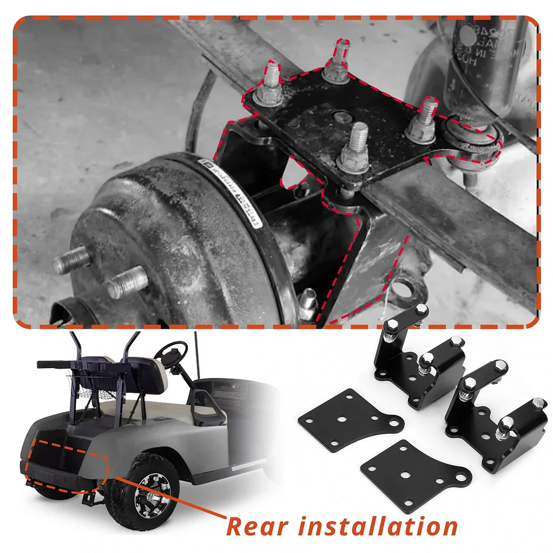 Garlaven For 2001.5-2022 EZGO Golf Cart Electric TXT 6inches Drop Axle Lift Kit