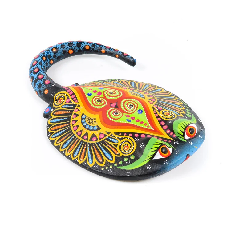 Black Stingray - Oaxacan Alebrije Wood Carving