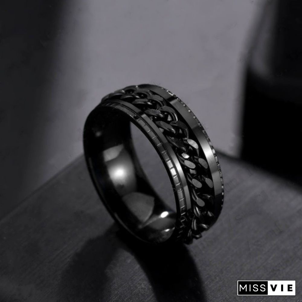 Men rings  Titanium steel rings for men  Stainless steel rings for women  Fashion rings  Rotatable rings