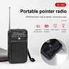 Portable Pocket AM FM Radio Battery Operated Pointer Radio Built-in Speaker