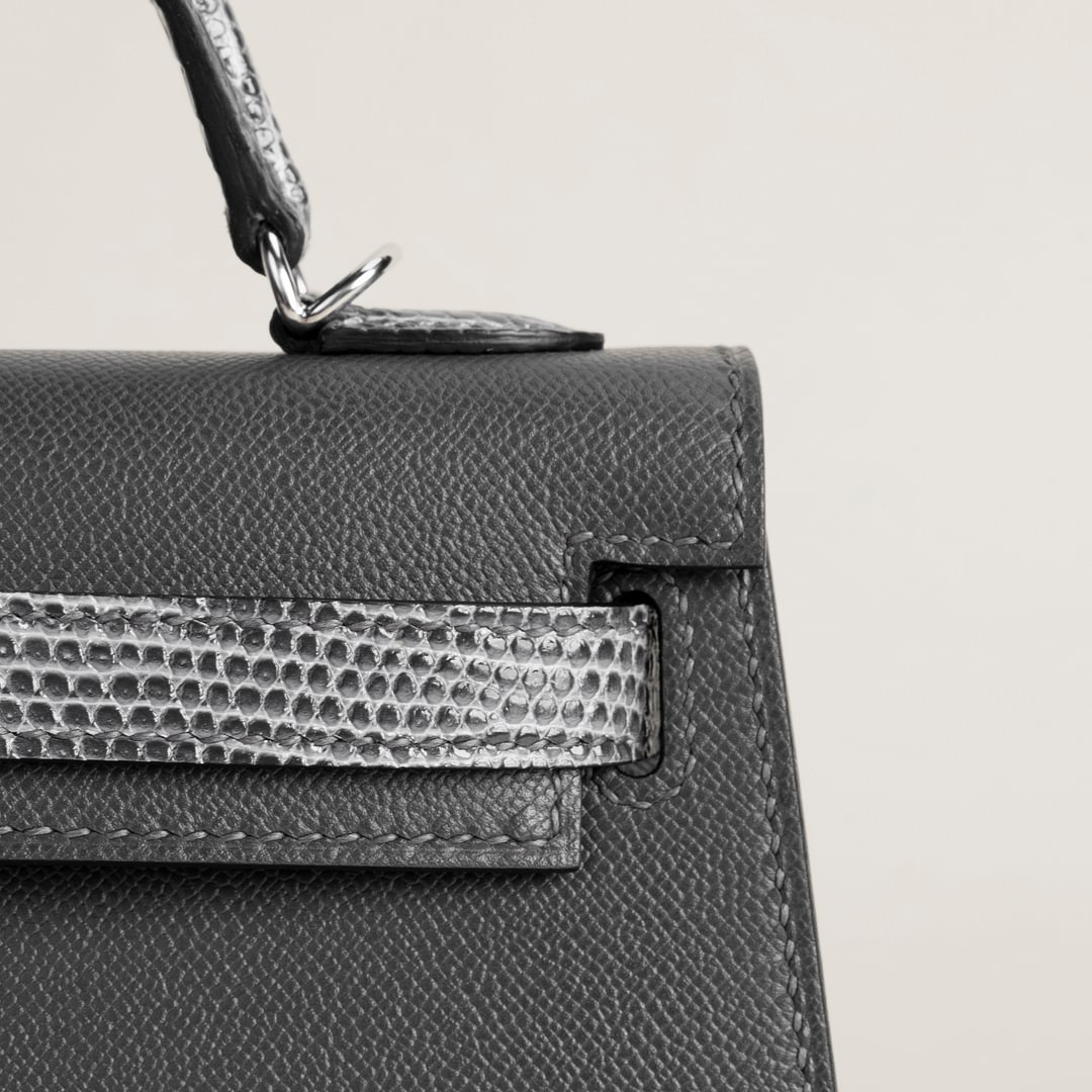 Mini Kelly II Madame/Lizard skin 88 Graohite PHW