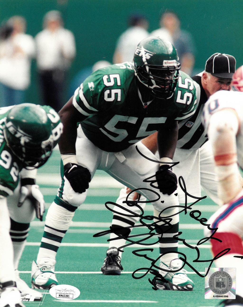 Marvin Jones Signed NY Jets Authentic Autographed 8x10 Photo Poster painting JSA #MM43281