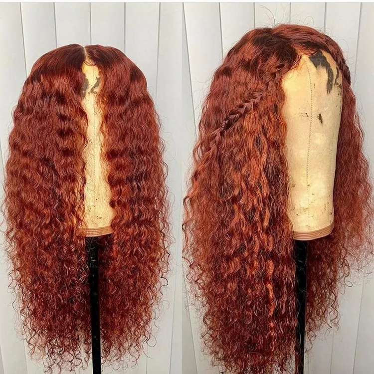 Colorful Remy Wig Full Brazilian Water Wave Wigs With Natural Hair Line