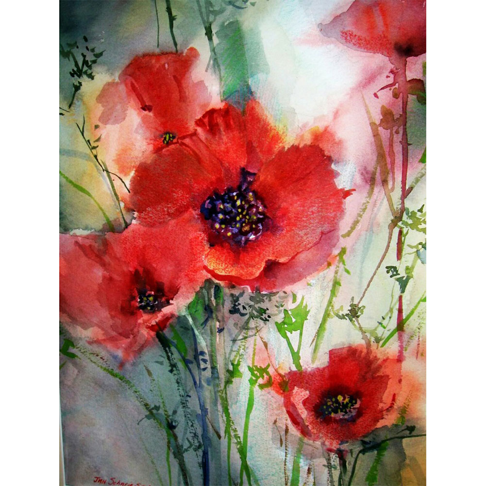 

Poppy - Round Drill Diamond Painting - 40*50CM, 501 Original