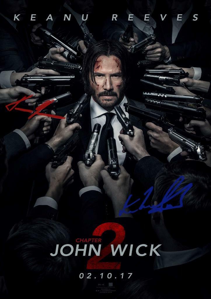 JOHN WICK CHAPTER 2 PP SIGNED 12 X 8