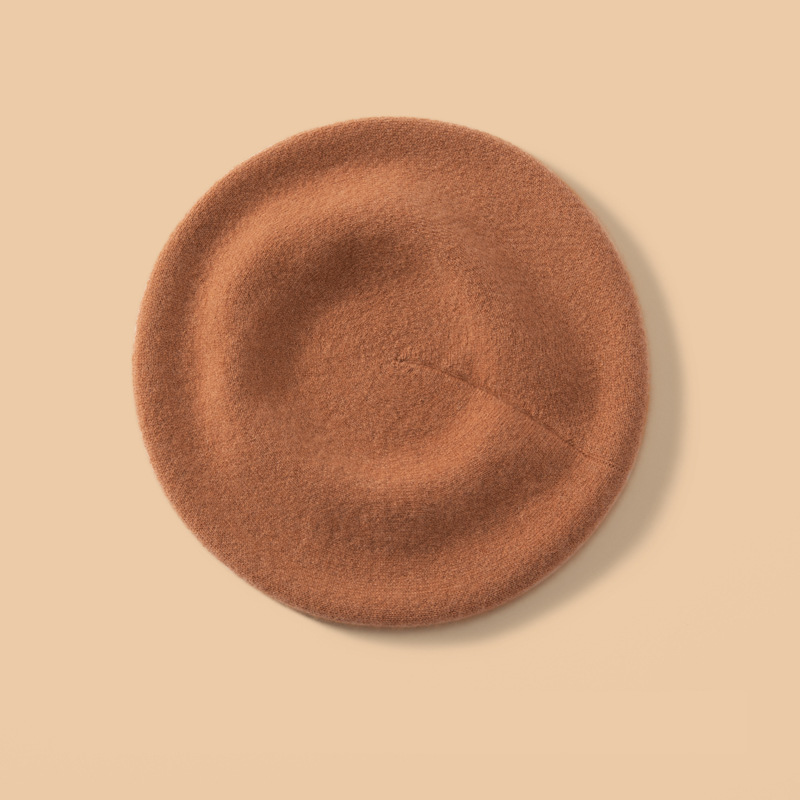 100% Cashmere Beret Solid REAL SILK LIFE