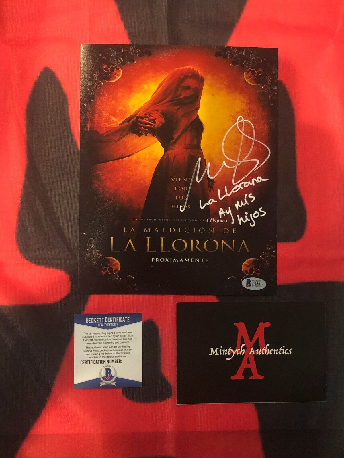 MARISOL RAMIREZ THE CURSE OF LA LLORONA SIGNED 8x10 Photo Poster painting! BECKETT COA! HORROR!