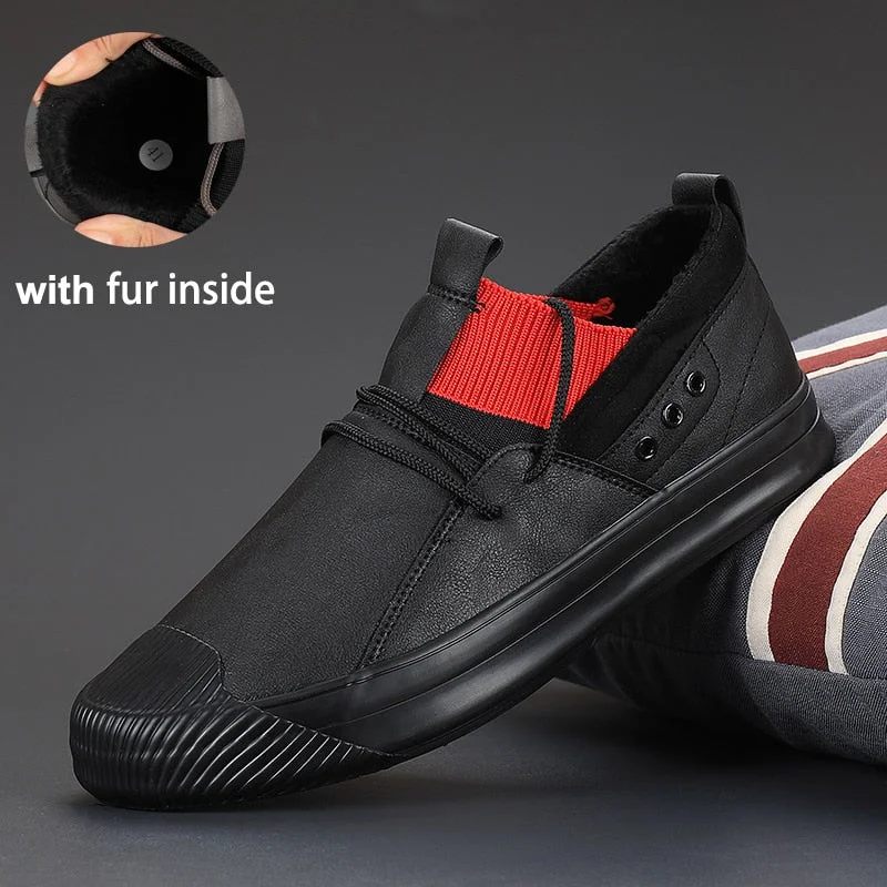 YITU British Style Men's Simple Casual Shoes Spring Autumn Men's Leisure Vulcanize Shoes Luxury Breathable Loafers Sneaker