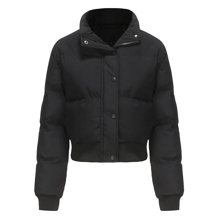 PASUXI Most Popular New Winter Long Sleeve Solid Color Cotton Coats Jacket Plus Size Casual Warm Women's Bubble Jackets huanwei
