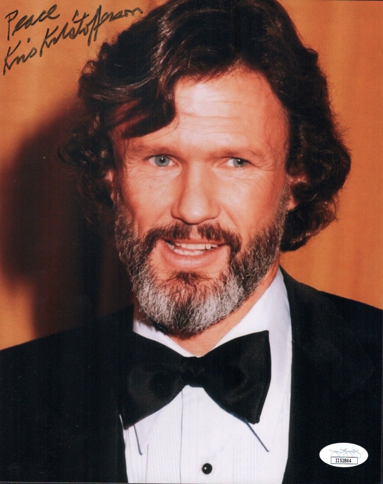 KRIS KRISTOFFERSON Signed 8x10 Photo Poster painting BLADE Country Legend Autograph JSA COA