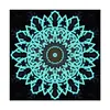Abstract Art Mandala Flower | Luminous Diamond Painting Kits