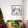 Hiver noël livre-ronde drill diamond painting-40*40cm
