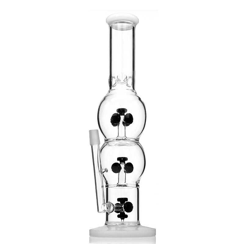 Straight Winding Corridor Drill Bit Glass Smoking Water Pipe