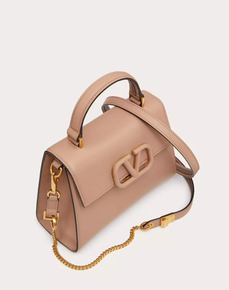 SMALL VSLING GRAINY CALFSKIN HANDBAG