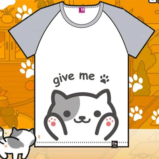 [Neko Atsume] Kawaii Neko Cat T-Shirt SP165883