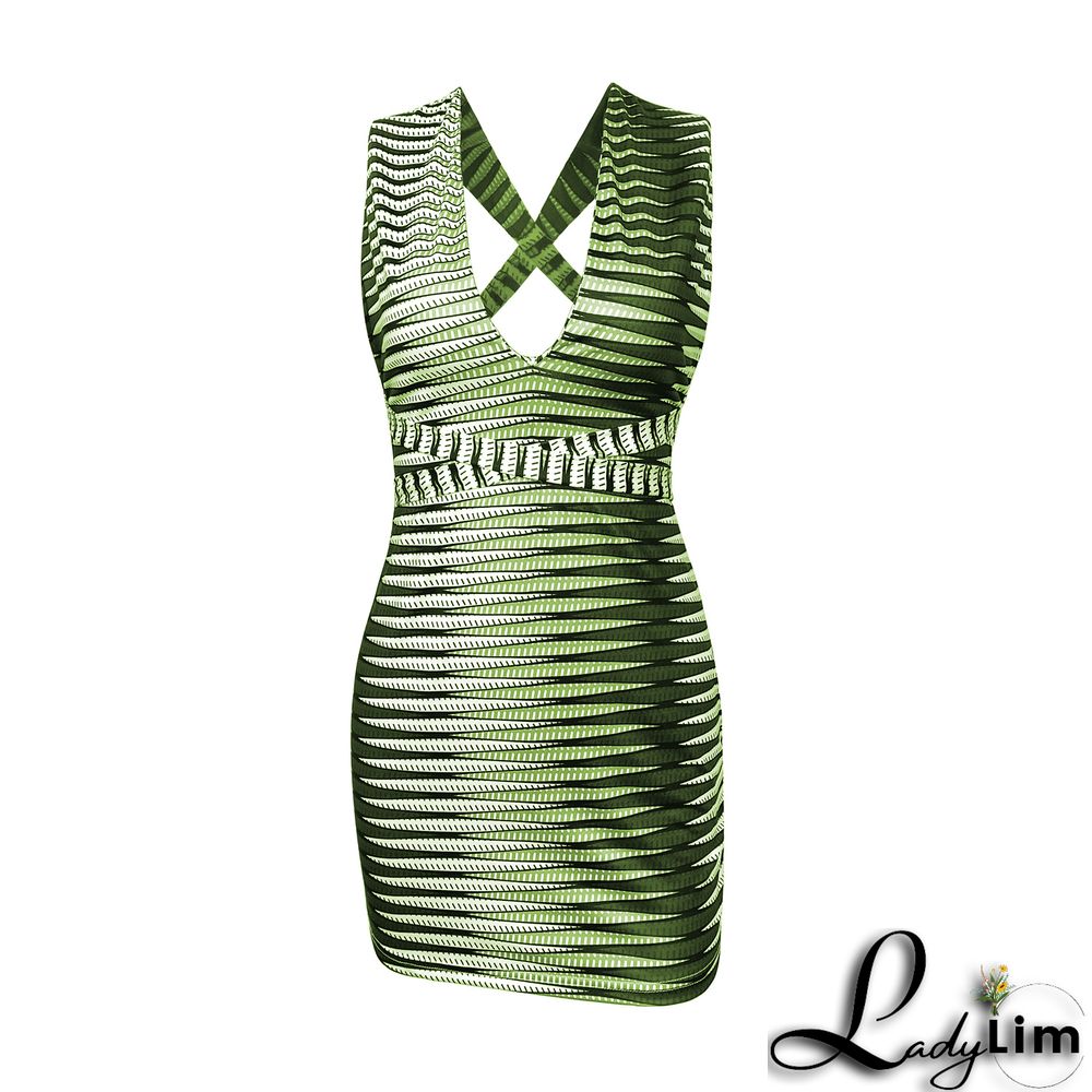 Women Summer Lace-Up Sleeveless Backless Mini Dress