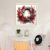 Christmas Wreath And Bird-11CT Counted Cross Stitch 40*40cm