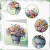 (US Local)6Pcs Flower Bucket DIY Diamond Painting Card for Holiday Party Favors for Kids Greeting Card Kit