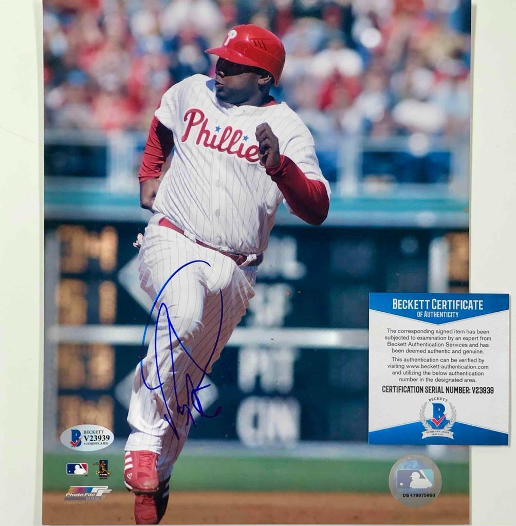 Ryan Howard autograph Philadelphia Phillies signed 8x10 Photo Poster painting BAS COA Beckett