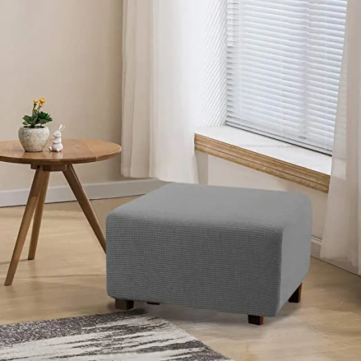 Stretchy Washable Ottoman Slipcovers | AvasHome