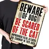 Dog Warning - Metal Tin Signs(8*12Inch/12*16Inch) - Animal
