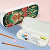 DIY Diamond Painting Pencil Case for Pens Brushes Accessories Travel Pencil Case