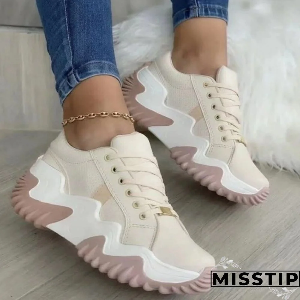 White Casual Sportswear Daily Patchwork Contrast Round Keep Warm Comfortable Shoes