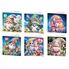 6pcs Diamond Painting Goblin Greeting Card Kits with Envelopes for Family Friend Gifts