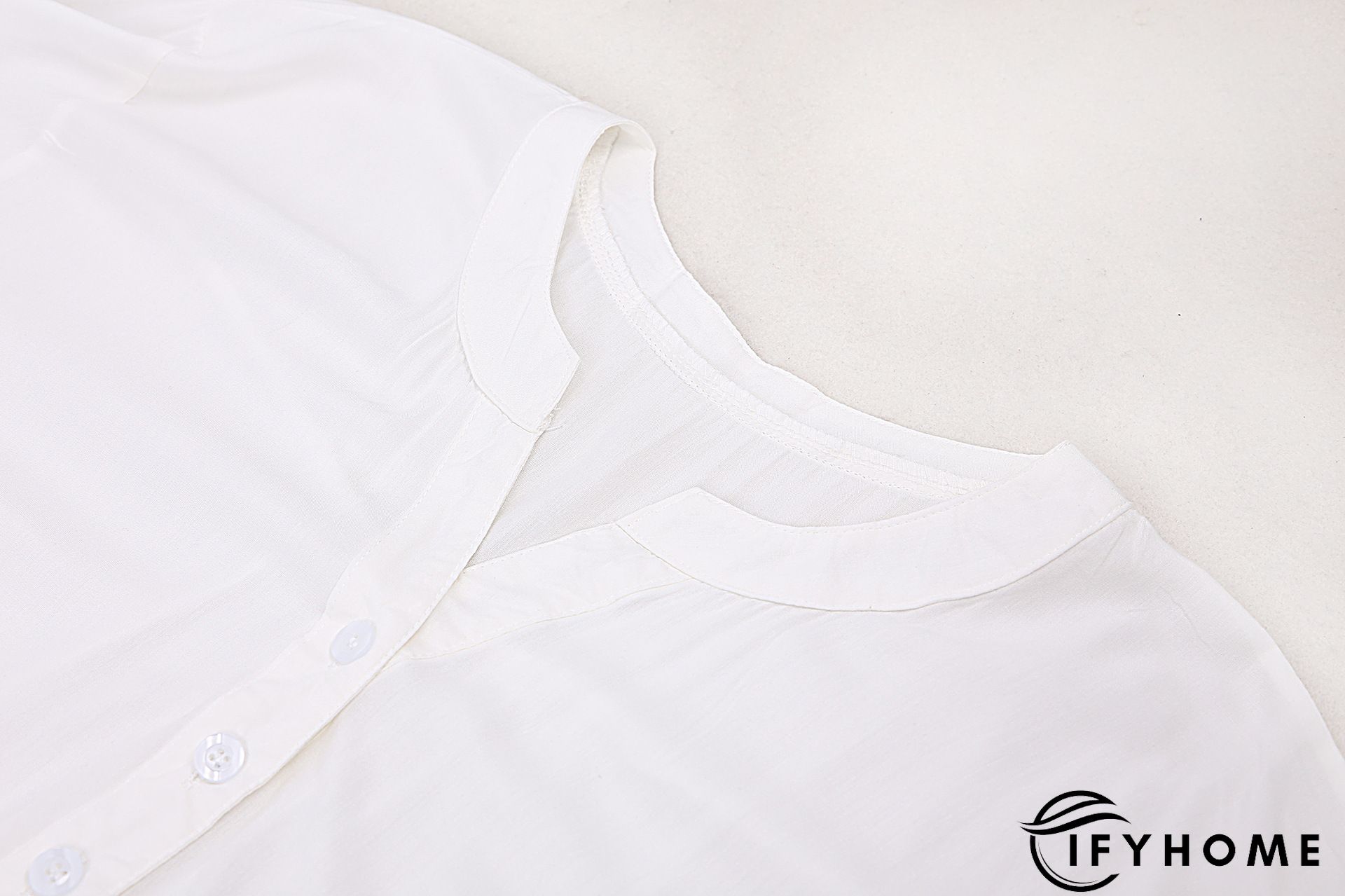 3/4 Sleeve Solid Cotton-Blend Crew Neck Tunic Top | IFYHOME