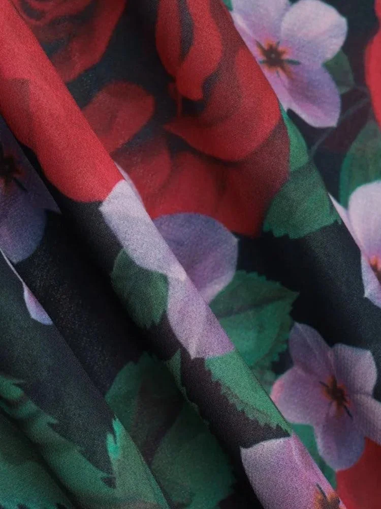 Brownm Rose Maxi Dress