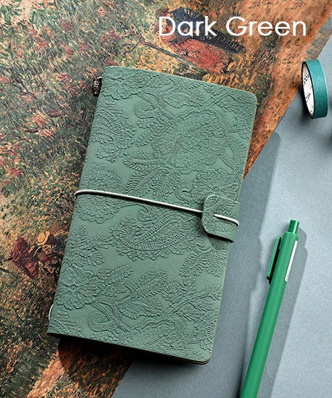Lace Emboss PU Leather Bullet Journal
