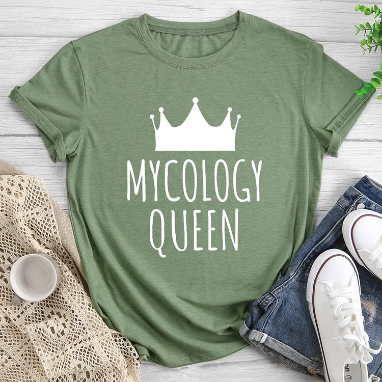 Mycology Queen Round Neck T-shirt