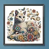 Exquis chat-partiel spécial diamant peinture-30 * 30cm