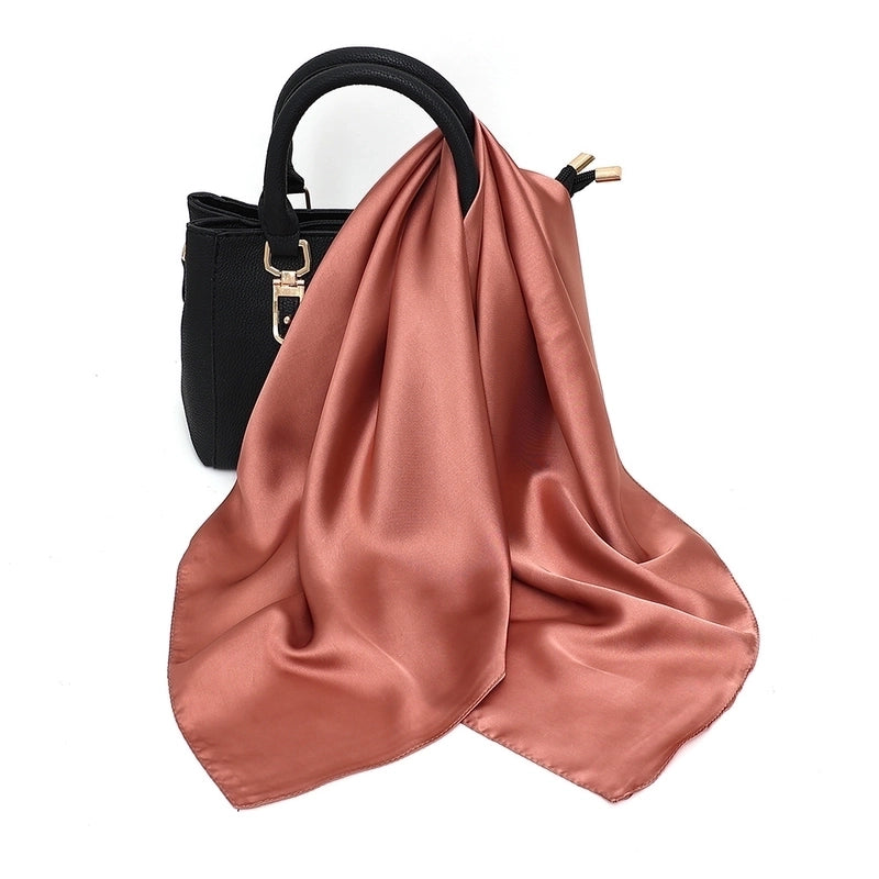 Women’s Elegant Basic Printing Polyester Printing Silk Scarf