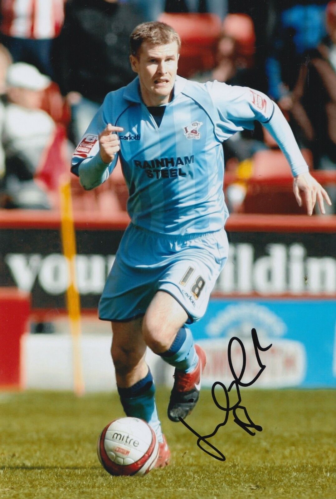 Michael O'Connor Hand Signed 12x8 Photo Poster painting - Scunthorpe United Autograph.