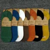 Summer Single Color Cotton Boat Socks for Men 10 Pairs
