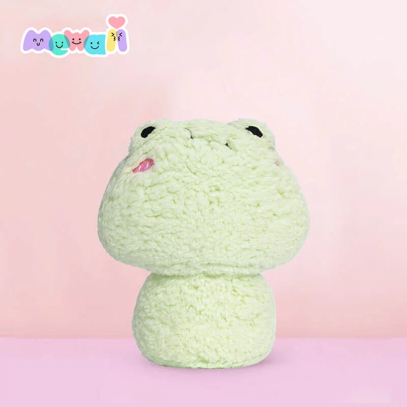 Mewaii® Mushroom Family Meditation Frog Kawaii Plush Pillow Squish Toy