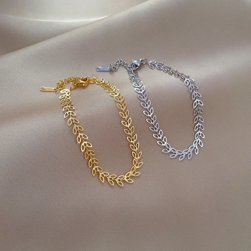 Casual Minimalist Geometric Titanium Steel Bracelets In Bulk