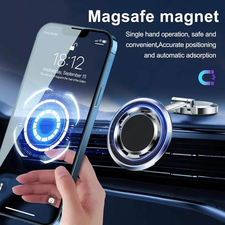 Magsafe Car Mount Magnetic Phone Holder 360° Rotation