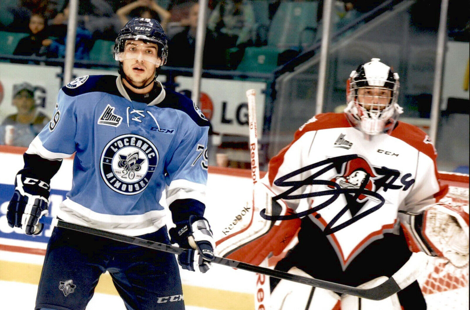 Samuel Laberge SIGNED 4x6 Photo Poster painting RIMOUSKI OCEANIC #2