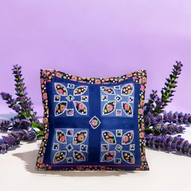 Beautiful Denim Throw Pillow Making Template—With Instructions