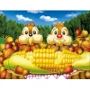 Squirrel Eating Corn  | Full Round Diamond Painting Kits