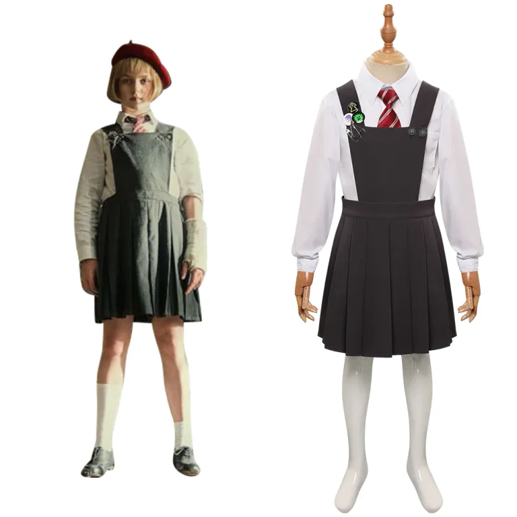 Kids Children Roald Dahls Matilda the Musical -Hortensia Cosplay Costume Outfits Halloween Carnival Party Suit