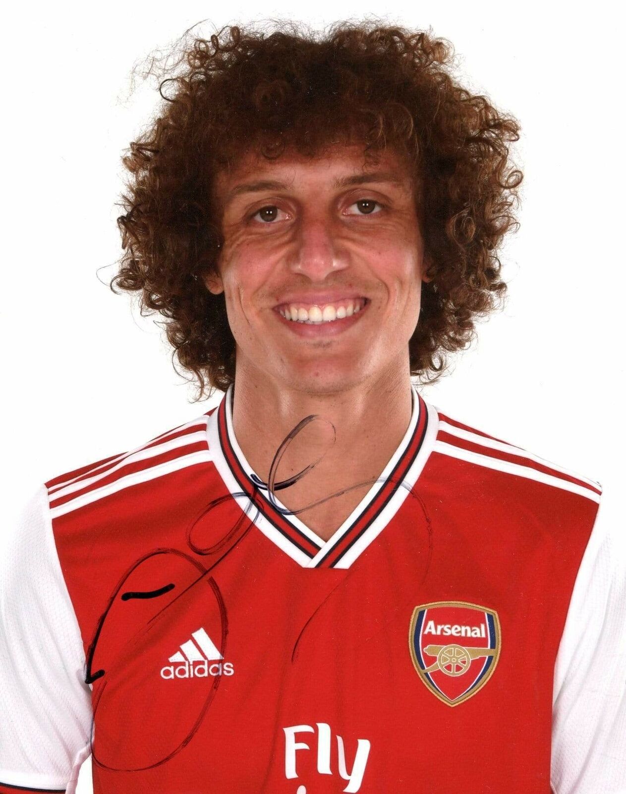 SOCCER David Luiz FC ARSENAL autograph, In-Person signed Photo Poster painting