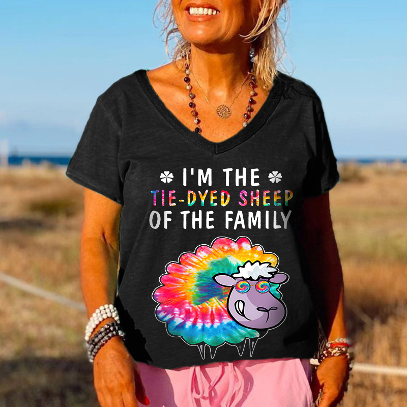 I'm The Tie-dyed Sheep Of The Family Graphic Tees