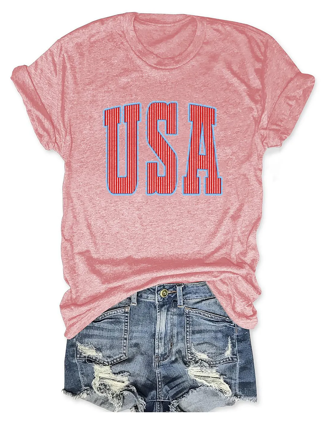 Cute Stripes USA T-shirt