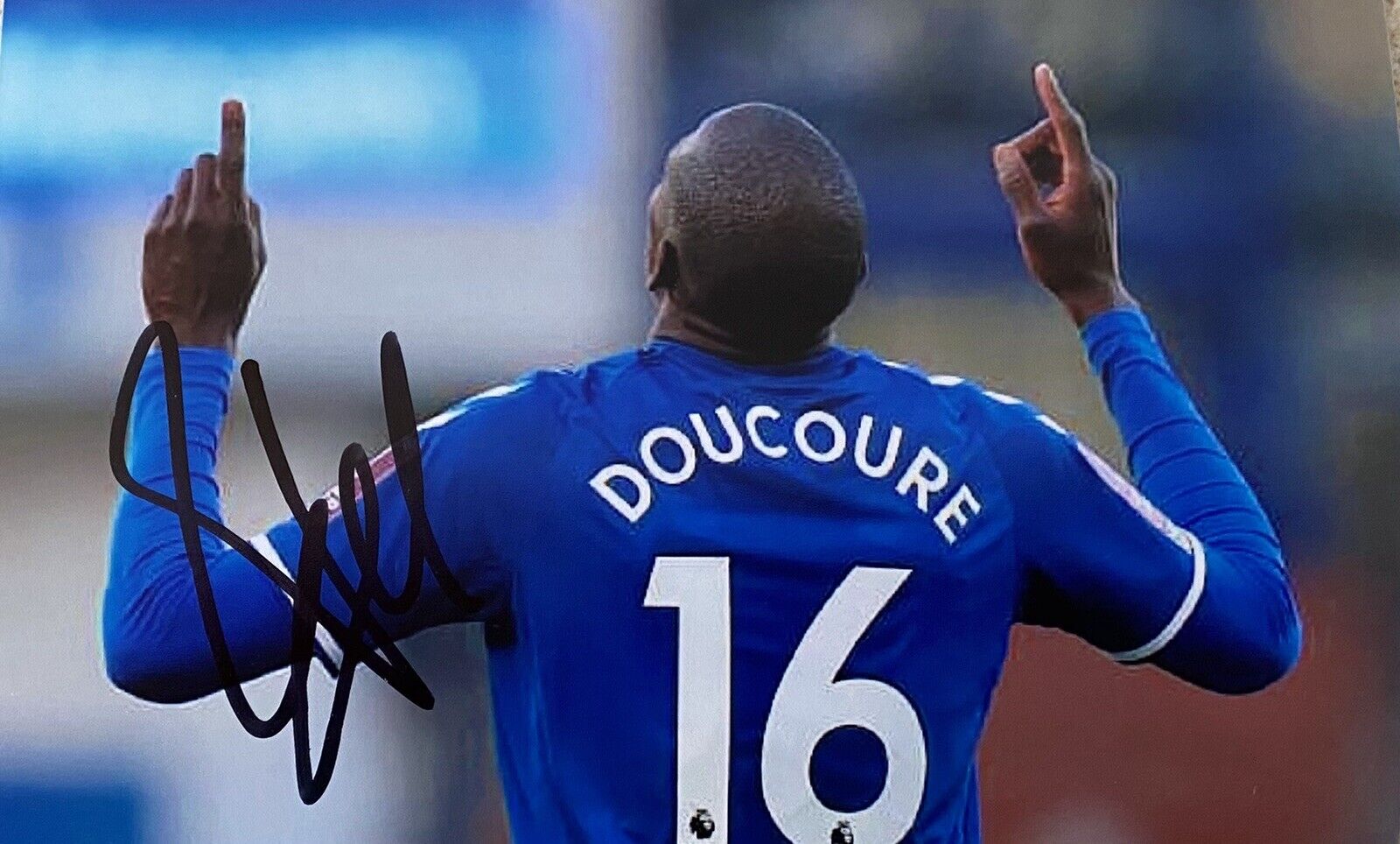 Abdoulaye Doucoure Genuine Hand Signed Everton 6X4 Photo Poster painting, See Proof, 3